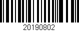 Código de barras (EAN, GTIN, SKU, ISBN): '20190802'