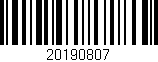Código de barras (EAN, GTIN, SKU, ISBN): '20190807'