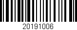 Código de barras (EAN, GTIN, SKU, ISBN): '20191006'
