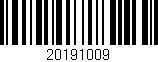 Código de barras (EAN, GTIN, SKU, ISBN): '20191009'