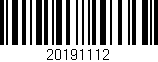 Código de barras (EAN, GTIN, SKU, ISBN): '20191112'
