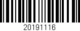 Código de barras (EAN, GTIN, SKU, ISBN): '20191116'