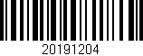 Código de barras (EAN, GTIN, SKU, ISBN): '20191204'