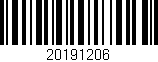 Código de barras (EAN, GTIN, SKU, ISBN): '20191206'