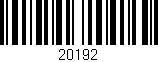 Código de barras (EAN, GTIN, SKU, ISBN): '20192'