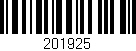 Código de barras (EAN, GTIN, SKU, ISBN): '201925'