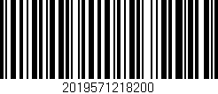 Código de barras (EAN, GTIN, SKU, ISBN): '2019571218200'
