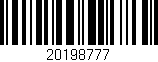 Código de barras (EAN, GTIN, SKU, ISBN): '20198777'
