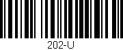 Código de barras (EAN, GTIN, SKU, ISBN): '202-U'