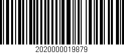Código de barras (EAN, GTIN, SKU, ISBN): '2020000019879'