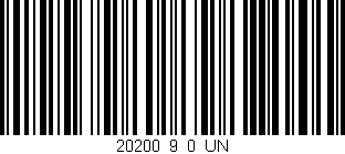 Código de barras (EAN, GTIN, SKU, ISBN): '20200_9_0_UN'