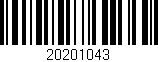 Código de barras (EAN, GTIN, SKU, ISBN): '20201043'