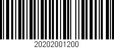 Código de barras (EAN, GTIN, SKU, ISBN): '20202001200'