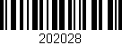 Código de barras (EAN, GTIN, SKU, ISBN): '202028'