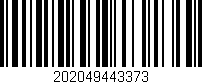 Código de barras (EAN, GTIN, SKU, ISBN): '202049443373'