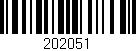 Código de barras (EAN, GTIN, SKU, ISBN): '202051'
