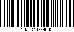 Código de barras (EAN, GTIN, SKU, ISBN): '2020648764803'