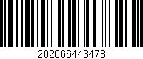 Código de barras (EAN, GTIN, SKU, ISBN): '202066443478'