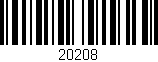 Código de barras (EAN, GTIN, SKU, ISBN): '20208'