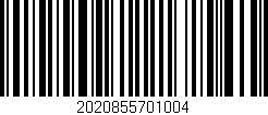 Código de barras (EAN, GTIN, SKU, ISBN): '2020855701004'