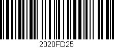 Código de barras (EAN, GTIN, SKU, ISBN): '2020FD25'