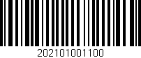 Código de barras (EAN, GTIN, SKU, ISBN): '202101001100'
