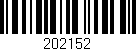 Código de barras (EAN, GTIN, SKU, ISBN): '202152'