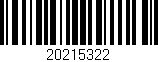 Código de barras (EAN, GTIN, SKU, ISBN): '20215322'