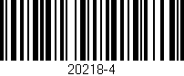 Código de barras (EAN, GTIN, SKU, ISBN): '20218-4'