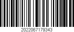 Código de barras (EAN, GTIN, SKU, ISBN): '2022067179343'