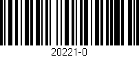 Código de barras (EAN, GTIN, SKU, ISBN): '20221-0'