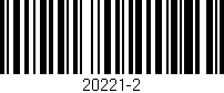 Código de barras (EAN, GTIN, SKU, ISBN): '20221-2'