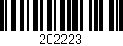 Código de barras (EAN, GTIN, SKU, ISBN): '202223'