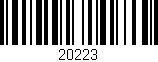 Código de barras (EAN, GTIN, SKU, ISBN): '20223'
