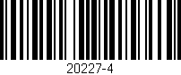 Código de barras (EAN, GTIN, SKU, ISBN): '20227-4'