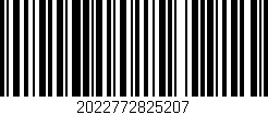Código de barras (EAN, GTIN, SKU, ISBN): '2022772825207'