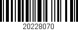 Código de barras (EAN, GTIN, SKU, ISBN): '20228070'