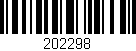 Código de barras (EAN, GTIN, SKU, ISBN): '202298'