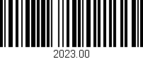 Código de barras (EAN, GTIN, SKU, ISBN): '2023.00'