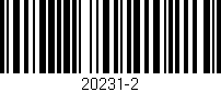Código de barras (EAN, GTIN, SKU, ISBN): '20231-2'