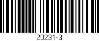Código de barras (EAN, GTIN, SKU, ISBN): '20231-3'