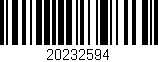Código de barras (EAN, GTIN, SKU, ISBN): '20232594'