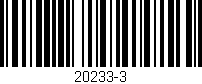 Código de barras (EAN, GTIN, SKU, ISBN): '20233-3'