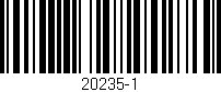 Código de barras (EAN, GTIN, SKU, ISBN): '20235-1'