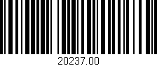 Código de barras (EAN, GTIN, SKU, ISBN): '20237.00'