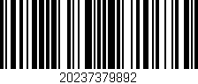 Código de barras (EAN, GTIN, SKU, ISBN): '20237379892'