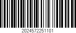 Código de barras (EAN, GTIN, SKU, ISBN): '2024572251101'