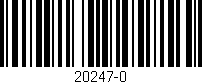 Código de barras (EAN, GTIN, SKU, ISBN): '20247-0'