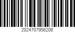 Código de barras (EAN, GTIN, SKU, ISBN): '2024707956208'
