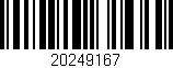 Código de barras (EAN, GTIN, SKU, ISBN): '20249167'